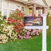 Ouqiuwa American Flag Welcome Magnetic Mailbox Cover, Firework Eagle Mailbox