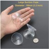 LuluEasy 55mm 10 Pieces Large Suction Cups Clear Thick Without