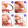 HUIKKJP Loose Leaf Binder Ring, Book Ring, Personal Organizer Ring,