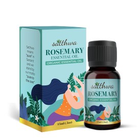 Satthwa Rosemary Essential Oil, 100% Pure and Natural | for Healthy Hair, Scalp, Hair Roots - 15ml