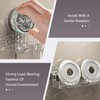 EuftEale Corrugated Suction Cup Storage Holder,Movable Shower Shelf Suction Cup,Shower