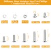 129 Pieces M6 Machine Screws Nuts Washers Set, Sutemribor M6