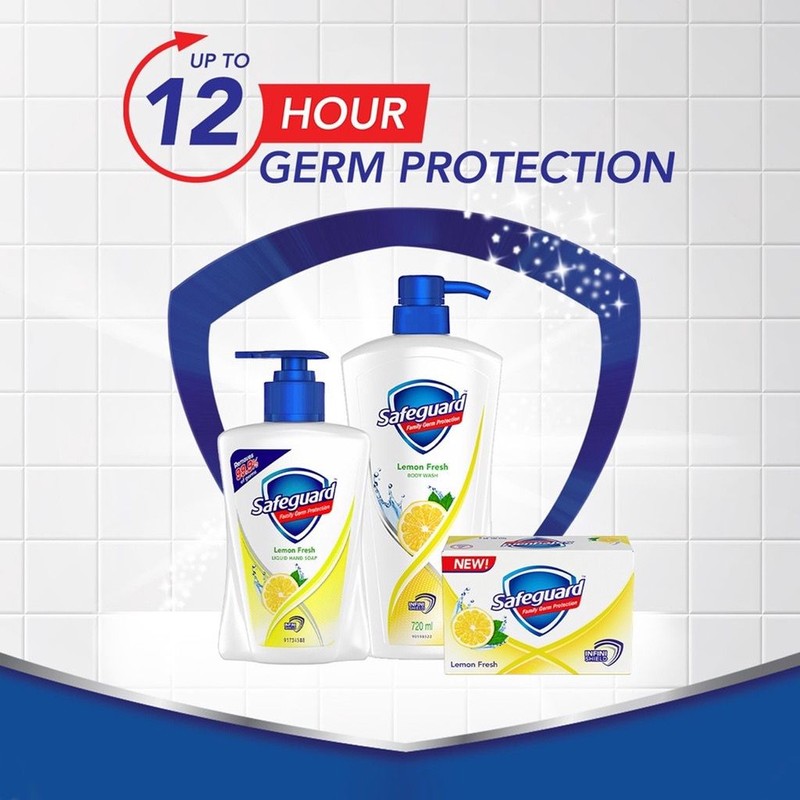 Safeguard Family Germ Protection Body Wash Lemon Fresh 720ml