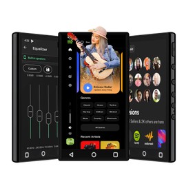 YFFIZQ 144GB MP3 Player with Bluetooth and WiFi,4.3" 1080P Full Touch Screen MP4 Player with Spotify,Portable HiFi Sound MP3 Player,Android 9.0 MTK 8 Core Music Player Support Online Music