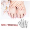 SAFIGLE 4 Pcs Crescent Shaped French Tip Nail Art Stickers