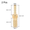 sourcing map Hose ID Brass Reducer Barb Hose Connection Adapter