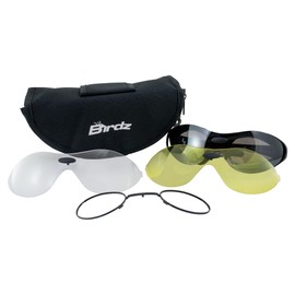 Birdz Eyewear Phoenix Vital Life Motorcycle Sunglasses and Goggles That Comes with Lens insert so You Can Get It Filled By Your Eye Doctor