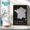 Map of France Scratch Off Poster