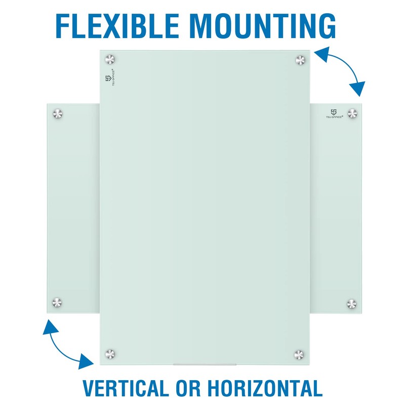 TSJ OFFICE Glass Dry-Erase Board - 36 x 24 Inches