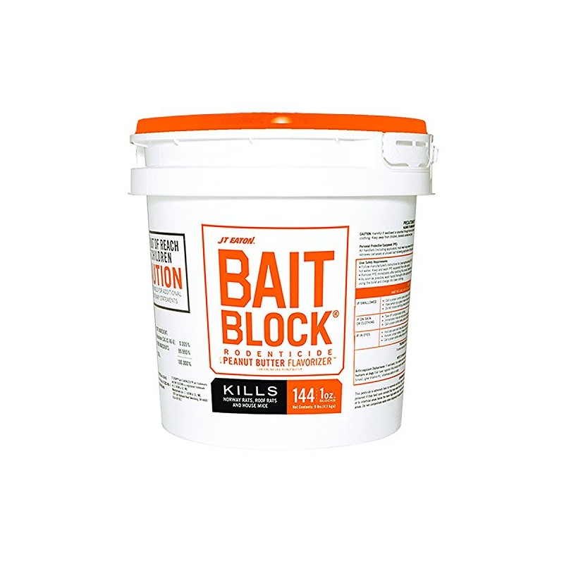 JT Eaton 719-PN Bait Block Peanut Butter Flavor Rodenticide (Pack