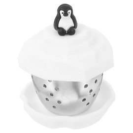 Luxshiny Penguin Tea Infuser: Stainless Steel Reusable Strainer for Loose Leaf - Cute Mesh Tea Filter for Home Use
