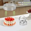 Teokantz 6 PCS Ø 8 cm Crumpet Rings Non Stick,