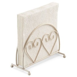 Ambiente Cream Two Hearts Napkin Holder
