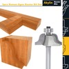 Akylin 3Pcs Roman Ogee Router Bit Set,1/4" Shank,Bearing Guided Decorative