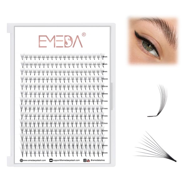 8D Volume Eyelash Extensions M Curl 0.07 mm Mixed 8-14