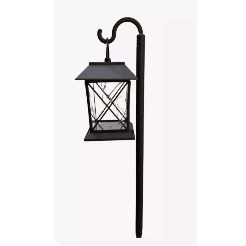 H & H Garden Collection Solar Hook Lantern 3.14 In