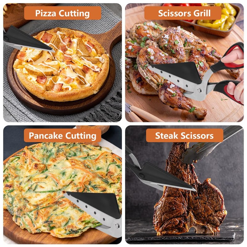 Vicloon Pizza Scissors, Food Slicer & Pizza Server, Pizza Cutter
