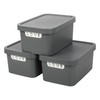 Jolie Max Plastic Storage Boxes with Lid, 3 Set of
