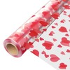 JOYIT 100 ft Clear Cellophane Wrap Roll with Heart (35