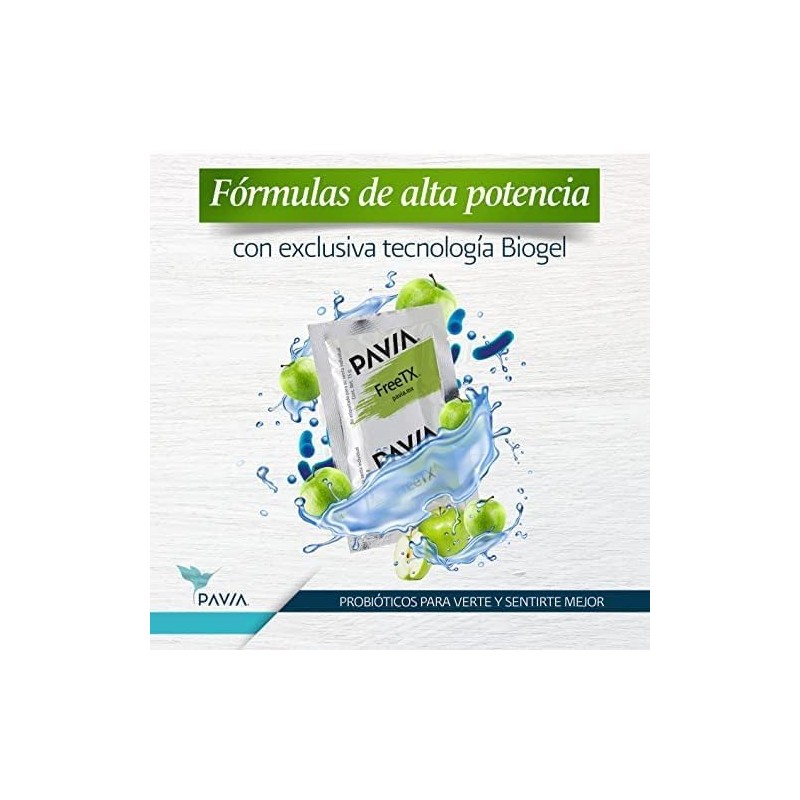 Probióticos Vivos FreeTX en Biogel con Fibra y Prebióticos Apoyo
