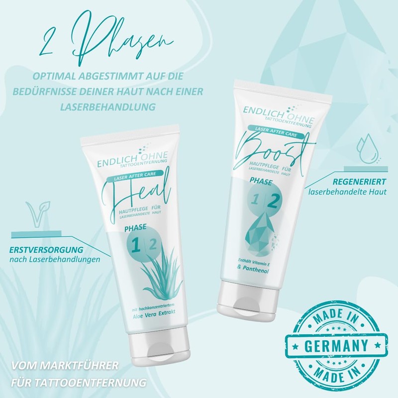 ENDLICH OHNE Tattooentfernung - Care/Aftercare for Laser-Treated Skin - Laser
