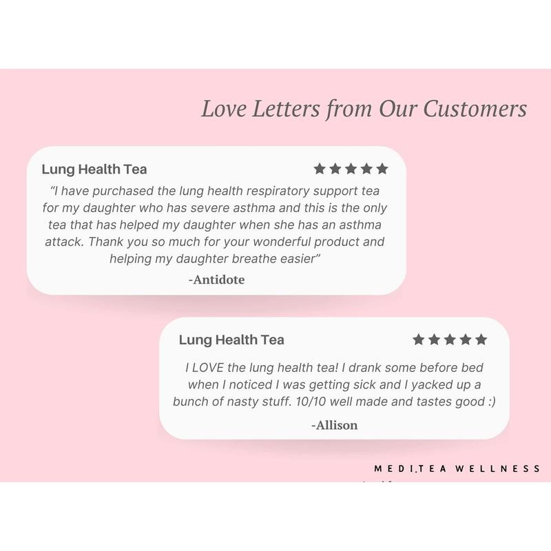 Lung Health Tea for Respiratory Wellness - Size: Glass Jar