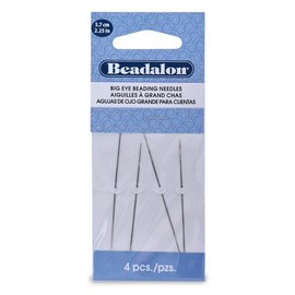 Beadalon 2.25-inch 4-Piece Big Eye Needles