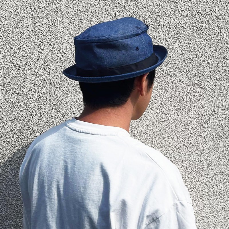 Basic Ench Cotton Terrapinch Pork Pie Hat Hat Women Men