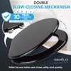 Sanilo Soft Close Toilet Seat ELONGATED, Quiet and Slow Close