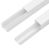 vidaXL Cable Management Raceway - White PVC Cord Hider, Screwable