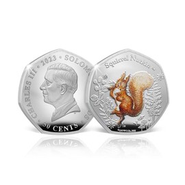 The Koin Club Beatrix Potter Tale of Peter Rabbit Colour Silver Coin 2023 - Squirrel Nutkin