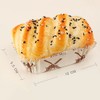 6pcs Artificial Bread Simulation Bread Model PU Long Sesame Bread