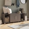 SystemBuild Evolution Camberly Shoe Storage Bench, Graphite Gray