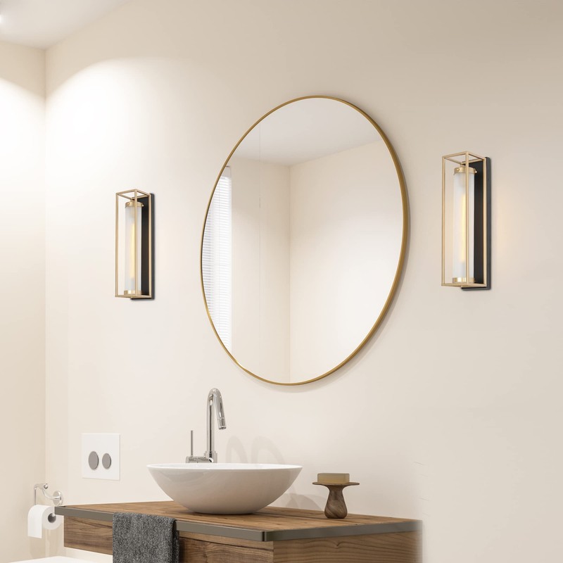 ZEVNI Sconces Wall Lighting, 1-Light Modern Wall Sconce, Black and