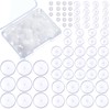 Wesiti 300 Pcs Clear Piercing Disc for Piercing Bump 3/5/7/9/11/13