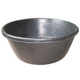 Bon Tool Heavy Duty Rubber Utility Tub Temperature Resistant Leak Proof Sturdy High Density Mixing Tub 26 inch diameter X 10 inch depth