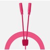 LockMingle 3.5mm Braided AUX Audio Cable Headphone Splitter Plug Lead 6cm PINK