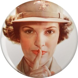 SILENCE MEANS SECURITY Pin Lapel Pin Brooch Steel Pins Badge 0.75"