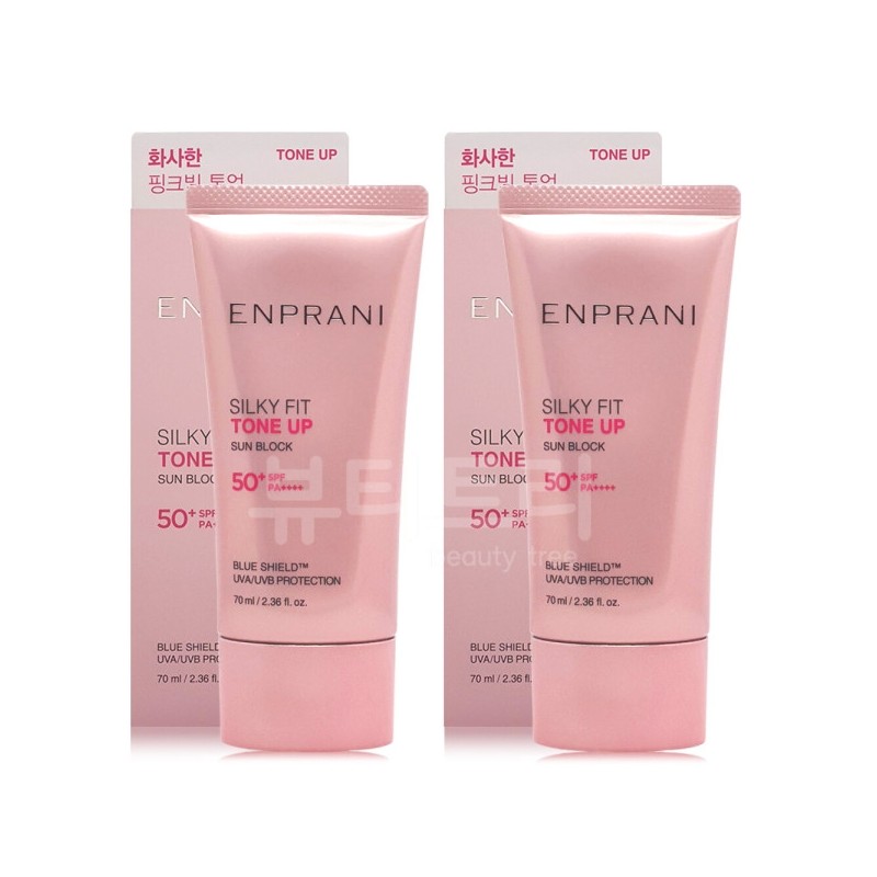 Enprani Silky Fit Sunblock 70ml + 70ml / 엔프라니 실키핏