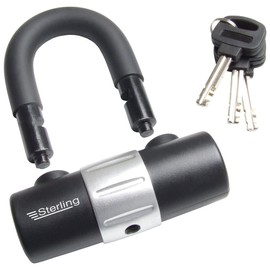 Burg Wachter 100D 14mm Heavy Duty Sold Secure Diamond & Gold Padlock U Lock - Black