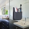 Frafuo Shower Toothbrush Holder for Bathroom-Waterproof Black Toothbrush Holders for