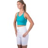 Saunders S'port All Back Support with White Compression Shorts: Men's,
