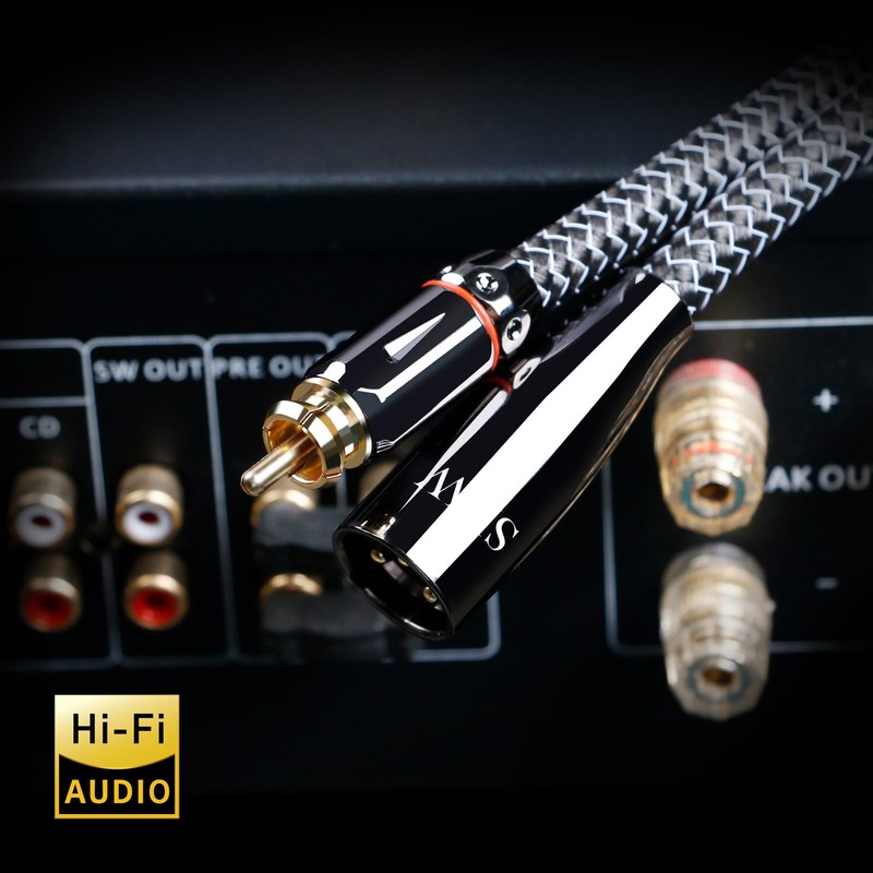 SKW Single XLR Male to RCA Male Cable, WG Series
