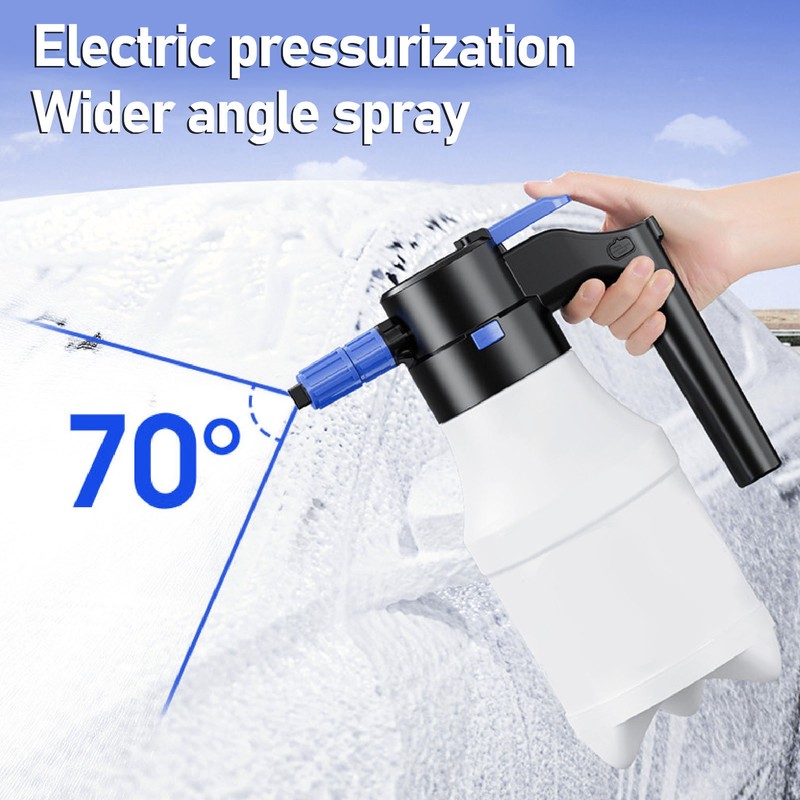 Electric Foam Sprayer with USB Pressurized 1.5L for Home Garden