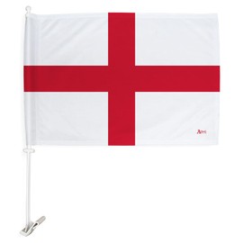 World Cup 2022 England Car Flag Blue Star Bandera Para Carros Auto Decorations Small Banner For Window Decor Clip Pole Accessories FIFA Sports Fans Outdoor Football Soccer British Gifts Made In USA