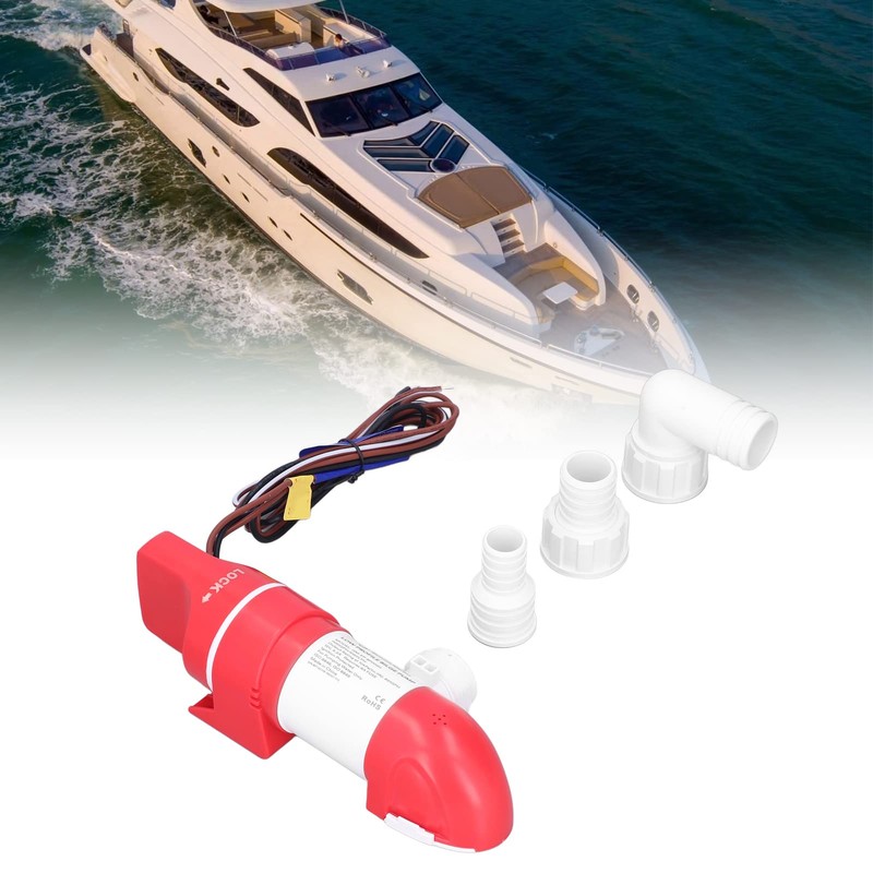 Boat Bilge Pump, Boat DC12V 360° Rotary Bilge Pump 1100GPH