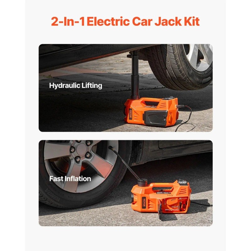 Electric Car Jack 5 Tons Hydraulic Lifting Actuator With Inflatable