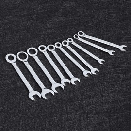 Acouto - Juego de 10 llaves combinadas, mini llaves de acero, Dodecagon Pentalobe, juego de llaves combinadas, 4-11 mm (5/32-7/16 pulgadas)