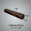 Gaboon Ebony Turning Blanks 1 x 1 x 18"