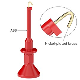 Cleqee 2PCS SMD IC Test Hooks Clips with 2mm Female Socket Compatiable with 2mm Banana Male Plug Test Probe for Multimeter Electrical Testing